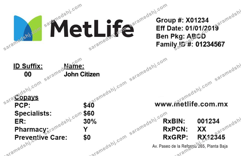 Mexico health insurance card